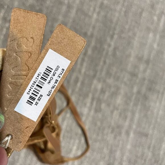 SKIMS Sparkle Glissenette Front Close Triangle Bralette Tan Brown Chai 3X NWT - Picture 6 of 9